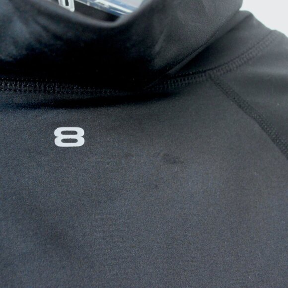 Layer 8 Black Performance Quick-Dry Turtleneck Pull-Over Exercise Sweater Small - Picture 8 of 9